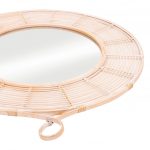 Homeroots - 37" Natural Round Framed Accent Mirror - Image 4