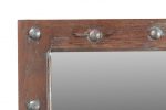 Homeroots - 60" Wood Brown Rustic Solid Wood Window Pane Framed Accent Mirror - Image 3