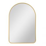 Homeroots - 39" Gold Arch Metal Framed Bathroom Vanity Mirror - Image 5