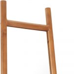 Homeroots - 70" Natural Solid Wood Leaning Geometric Framed Standing Mirror - Image 6