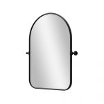 Homeroots - Set of Two Black Arch Iron Framed Bathroom Vanity Mirrors - Image 4