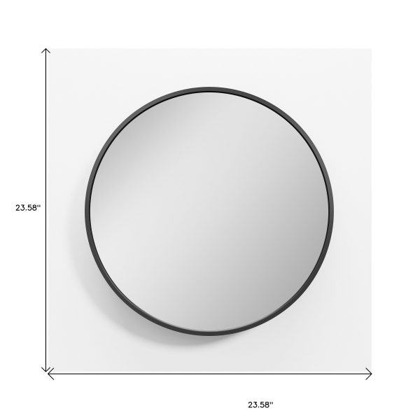 Homeroots - 24" Black Round Metal Framed Mirror Set - Image 7