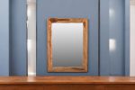 Homeroots - 44" Brown Solid Wood Framed Accent Mirror - Image 2