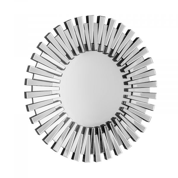 Homeroots - 32" Silver Sunburst Unframed Accent Mirror - Image 3