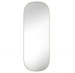 Homeroots - 47" Gold Oval Framed Full Length Hanging Mirror - Image 2