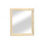 Homeroots - 20" Natural Solid Wood Accent Mirror - Image 7