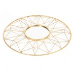 Homeroots - 32" Gold Metal Round Accent Mirror - Image 3