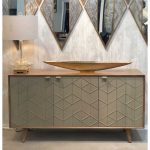 Homeroots - 38" Brass And Silver Mixed Metal Diamond Accent Mirror - Image 7