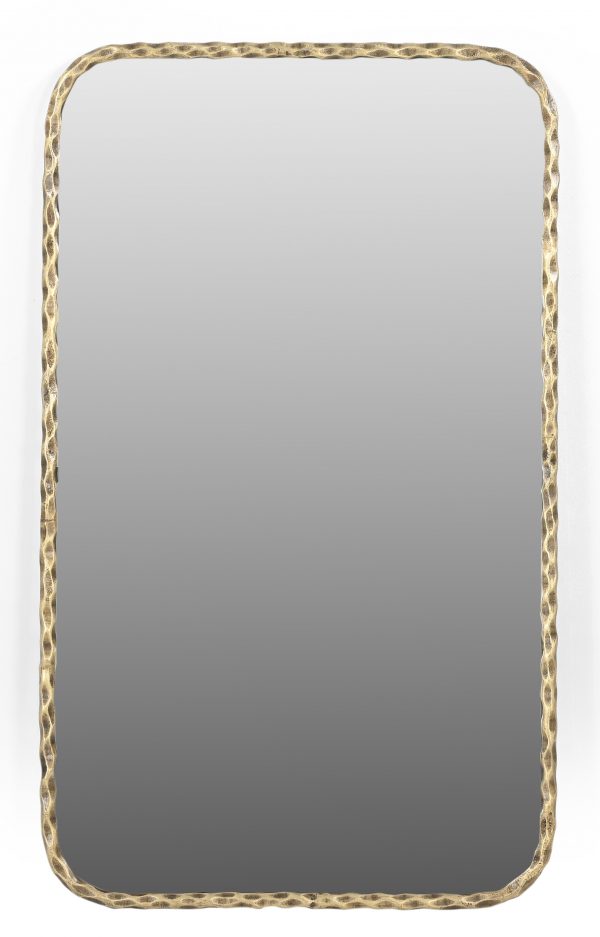 Homeroots - 48" Brass Iron Framed Accent Mirror - Image 1