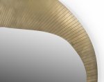 Homeroots - 40" Brass Abstract Iron Framed Accent Mirror - Image 5