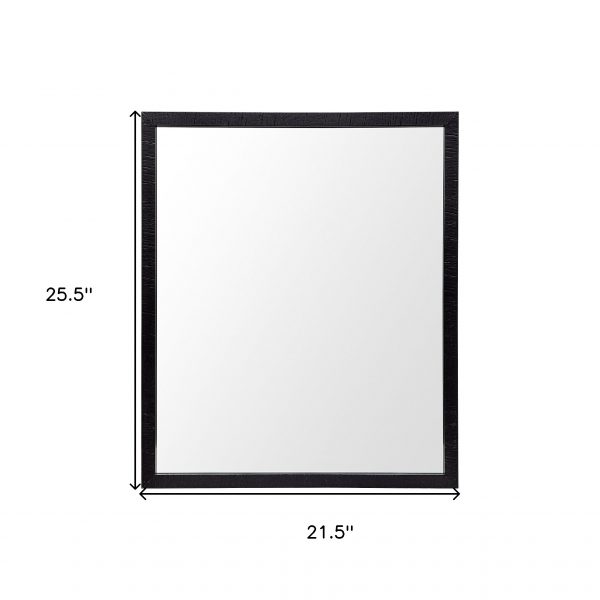 Homeroots - 26" Black Framed Bathroom Vanity Mirror - Image 5