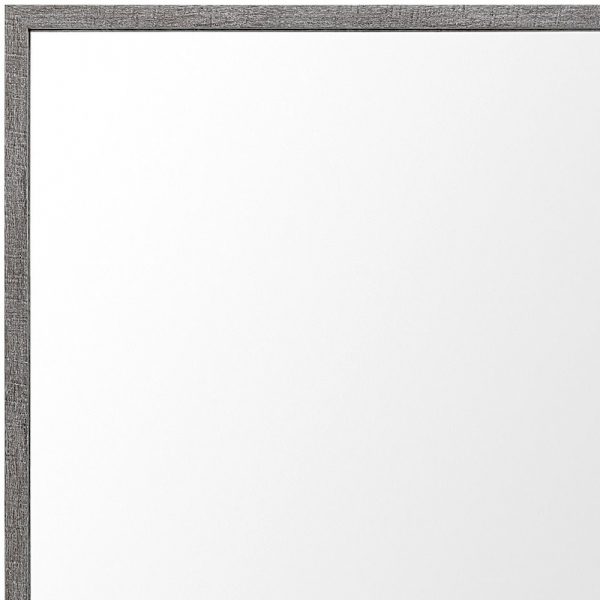 Homeroots - 42" Gray Framed Bathroom Vanity Mirror - Image 3