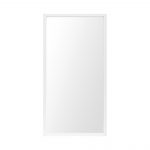 Homeroots - 42" White Framed Bathroom Vanity Mirror