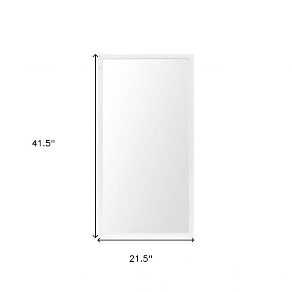 Homeroots - 42" White Framed Bathroom Vanity Mirror - Image 4