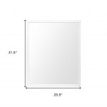 Homeroots - 32" White Framed Bathroom Vanity Mirror - Image 5