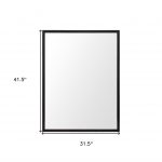 Homeroots - 42" Espresso Framed Bathroom Vanity Mirror - Image 5