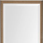 Homeroots - 53" White And Natural Framed Bathroom Vanity Mirror - Image 4