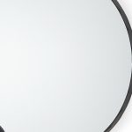 Homeroots - 30" Black Metal Scalloped Framed Accent Mirror - Image 3
