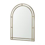 Homeroots - 48" Gold Metal Double Arch Framed Accent Mirror - Image 2