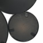 Homeroots - Set Of Eight Black Metal Round Cojoined Accent Mirrors - Image 9
