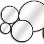 Homeroots - Set Of Eight Black Metal Round Cojoined Accent Mirrors - Image 6