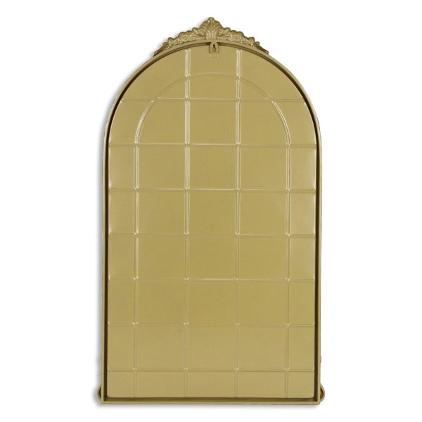 Homeroots - 34" Gold Metal Arch Accent Mirror - Image 4
