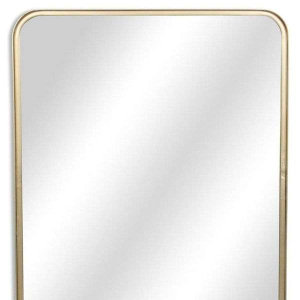 Homeroots - 30" Gold Metal Accent Mirror - Image 8