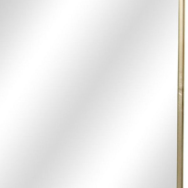 Homeroots - 30" Gold Metal Accent Mirror - Image 7