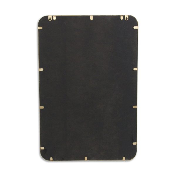 Homeroots - 30" Gold Metal Accent Mirror - Image 5