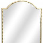 Homeroots - 32" Gold Metal Beaded Arch Accent Mirror - Image 8