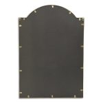 Homeroots - 32" Gold Metal Beaded Arch Accent Mirror - Image 5