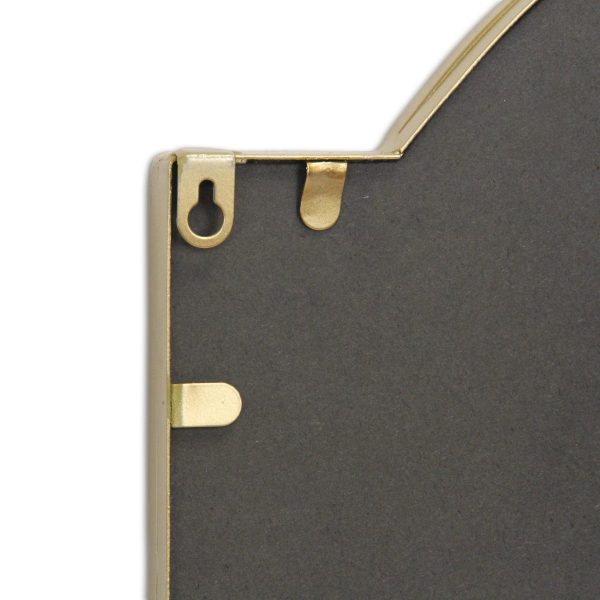 Homeroots - 32" Gold Metal Beaded Arch Accent Mirror - Image 6