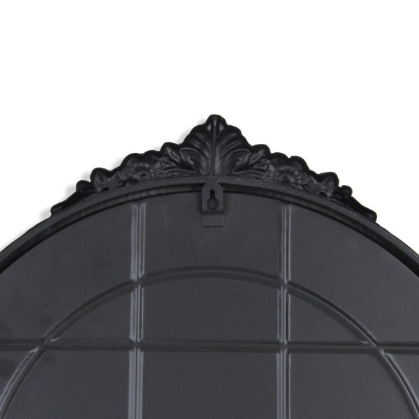 Homeroots - 34" Black Metal Arch Accent Mirror - Image 6