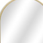 Homeroots - 34" Gold Metal Beaded Arch Accent Mirror - Image 7