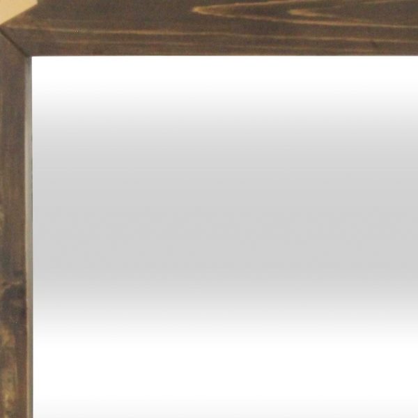 Homeroots - 22" Brown Wood With Gold Bows Square Accent Mirror - Image 7