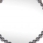 Homeroots - 24" Dark Gray Iron Beaded Round Accent Mirror - Image 3