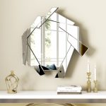 Homeroots - 37" Silver Abstract Frameless Accent Mirror - Image 6