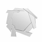 Homeroots - 37" Silver Abstract Frameless Accent Mirror - Image 3