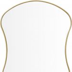 Homeroots - 39" Gold Abstract Wavy Geometric Framed Accent Mirror - Image 5