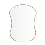 Homeroots - 39" Gold Abstract Wavy Geometric Framed Accent Mirror - Image 3