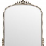 Homeroots - 34" Silver Baroque Arch Ornate Framed Accent Mirror - Image 4