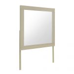 Homeroots - 35" Natural Wood Square Frame Mounted Dresser Mirror - Image 3