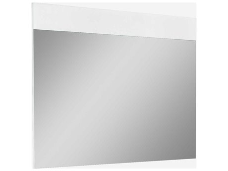 WMLMR1367GRY1 Whiteline Modern - Malibu Grey Rectangular Wall Mirror - Image 1