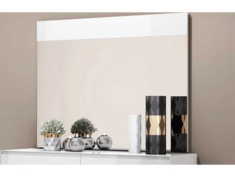 WMLMR1367GRY2 Whiteline Modern - Malibu Grey Rectangular Wall Mirror - Image 2