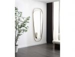 Whiteline Modern - Matilda Clear Oval Floor Mirror - Image 2