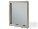 Whiteline Modern - Elena Grey Square Wall Mirror - Image 2