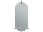 Whiteline Modern - Anaconda Silver Oval Wall Mirror